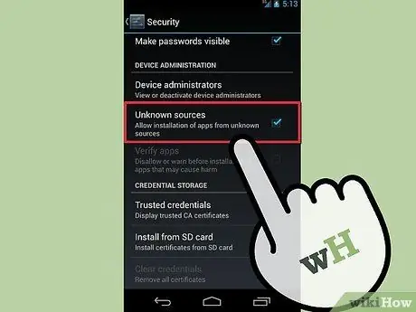 Installer Android Apps manuelt Trin 3