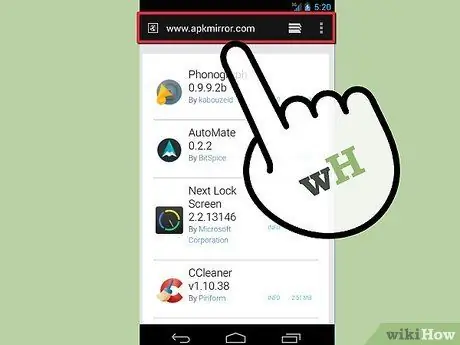 Android პროგრამების ხელით დაყენება ნაბიჯი 5