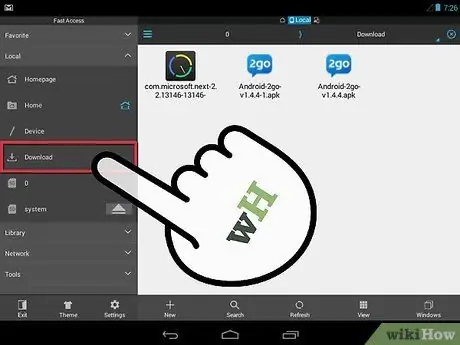 Installa manualmente le app Android Passaggio 9