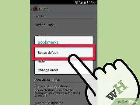 Tetapkan Halaman Utama Penyemak Imbas Android Langkah 11