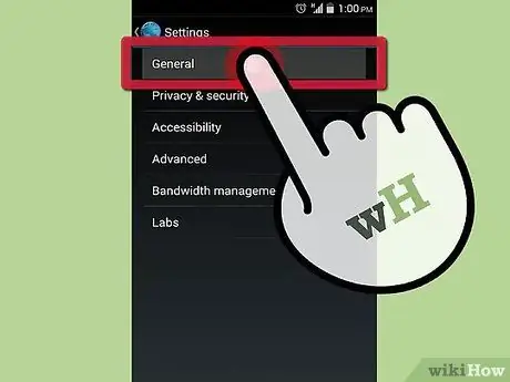 قم بتعيين الصفحة الرئيسية لمتصفح Android الخطوة 4