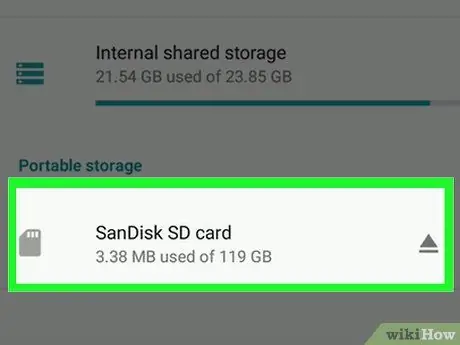 Rub mus rau SD Card ntawm Android Kauj Ruam 3