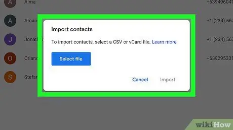 Import Contacts from Excel to an Android Phone Step 11