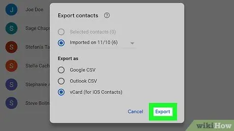 Importar contactos de Excel a un teléfono Android Paso 19