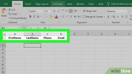 Kontaktlarni Excel -dan Android telefoniga import qilish 3 -qadam