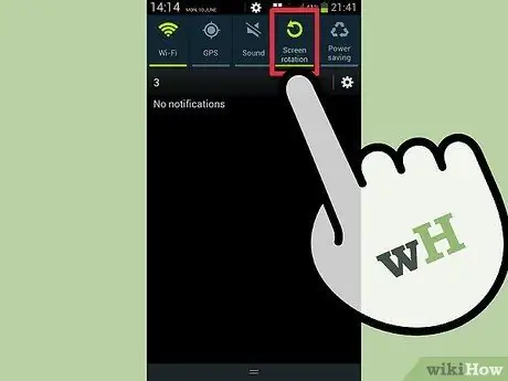 Imposta l'orientamento dello schermo su Android Passaggio 2