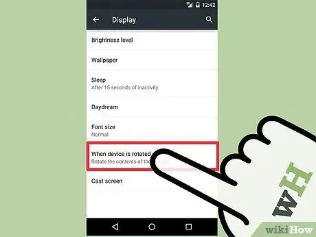 Задайте ориентация на екрана на Android Стъпка 4