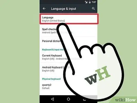 Installer la langue arabe sur Android Étape 3