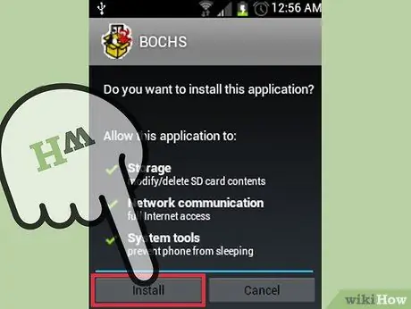 Installer Bochs på Android Trin 8