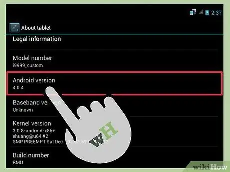 Use una tableta Android Paso 3