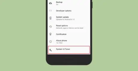 Pristupite UI tuneru sistema u sistemu Android Oreo