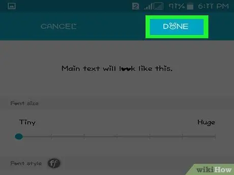 Fanya Ukubwa wa Maandishi ya Android Hatua kubwa 6