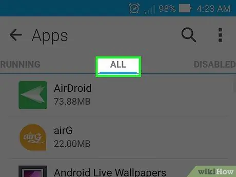 Acelere un teléfono inteligente Android Paso 3