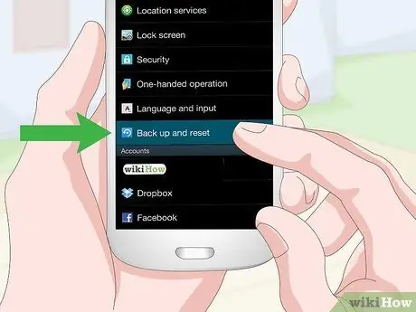 I-reset ang isang Samsung Galaxy S3 Hakbang 3
