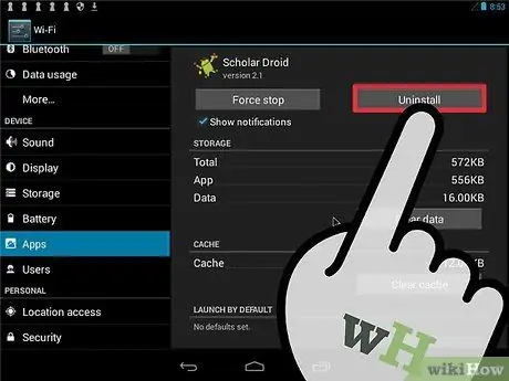 Widgets verwijderen op Android Stap 10