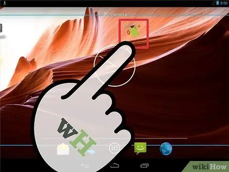 Widgets verwijderen op Android Stap 3