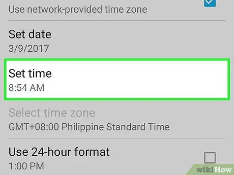 Skift dato og klokkeslæt på en Android -telefon Trin 5