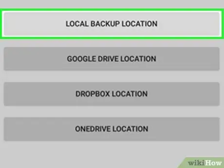 SMS -ide ülekandmine Androidilt Androidile 5. toiming