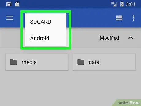 Contatos de backup no Android Etapa 15