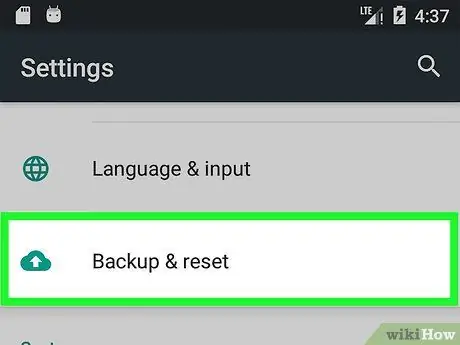 Mga Backup na Backup sa Android Hakbang 2