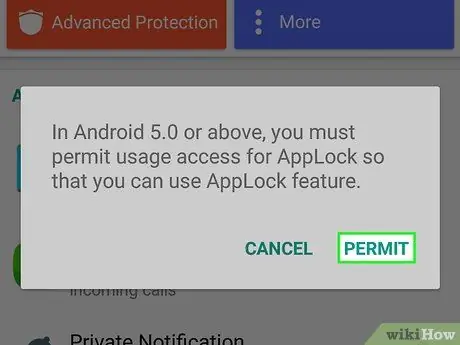 Verrouiller automatiquement les applications Android Étape 11