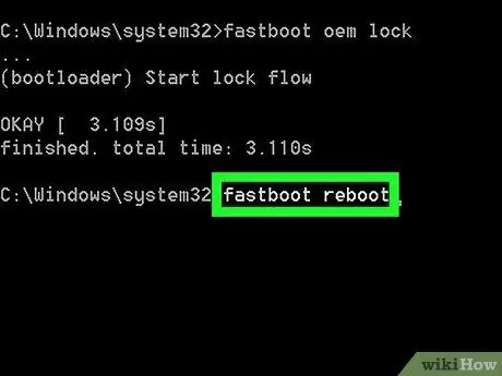 Blocați Bootloader-ul pe Android Pasul 19