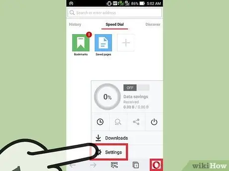 Išvalykite naršyklės talpyklą „Android“21 veiksme