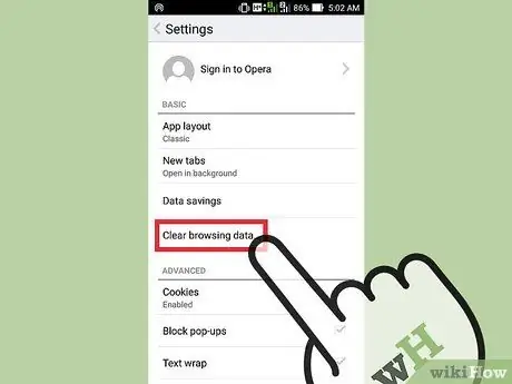 Löschen Sie den Cache Ihres Browsers auf einem Android-Schritt 22