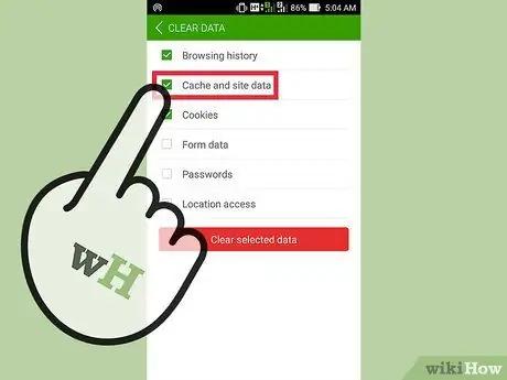 Wis de cache van uw browser op een Android Stap 26