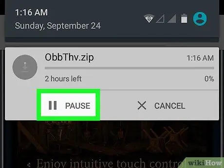 Itigil ang isang Pag-download sa Android Hakbang 5
