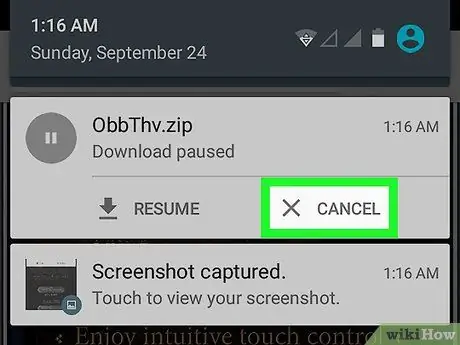 Itigil ang isang Pag-download sa Android Hakbang 6