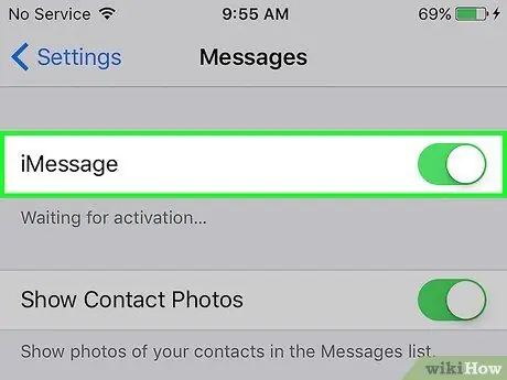 Aktivirajte iMessage Korak 3