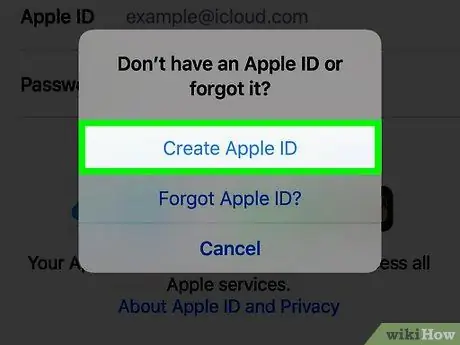 مرحله 4 Apple ID را در iPhone ایجاد کنید