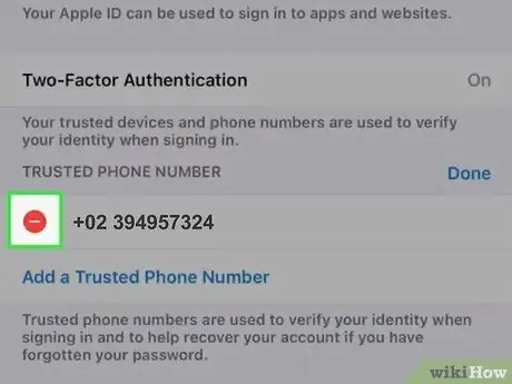 Verander u primêre Apple ID -telefoonnommer op 'n iPhone Stap 9