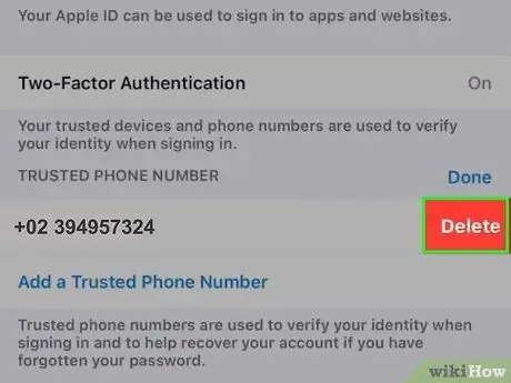 Verander u primêre Apple ID -telefoonnommer op 'n iPhone Stap 10