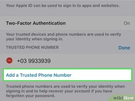 Endre ditt primære Apple ID -telefonnummer på en iPhone Trinn 5