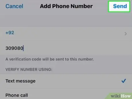 Mude o seu número de telefone Apple ID primário em um iPhone Etapa 7