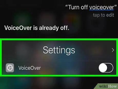 IPhone -da VoiceOver -i söndürün Adım 9