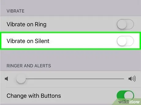Изключете вибрацията на iPhone Стъпка 5
