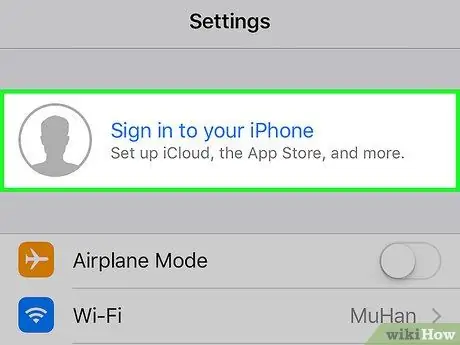 Create an iCloud Account in iOS Step 2