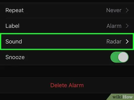 Promijenite zvuk alarma na iPhoneu Korak 5