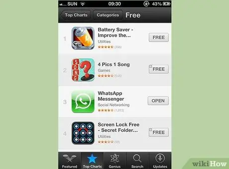 Obtenga aplicaciones gratuitas en un iPhone Paso 3