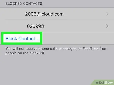 Voir Contacts bloqués sur iPhone Étape 4