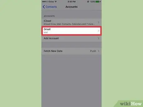 Verwijder e-mailcontacten van een iPhone Stap 4