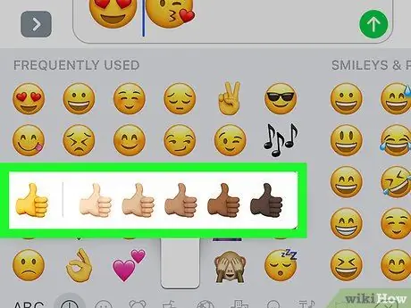 Получите значки Emoji на iPhone. Шаг 13