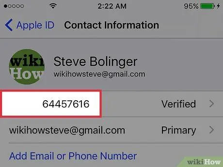 Κατάργηση αριθμού τηλεφώνου Apple ID σε iPhone Βήμα 6