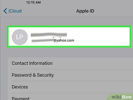 Verander u primêre Apple ID -adres op 'n iPhone Stap 3