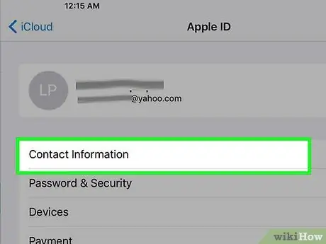 Ändern Sie Ihre primäre Apple-ID-Adresse auf einem iPhone Schritt 5