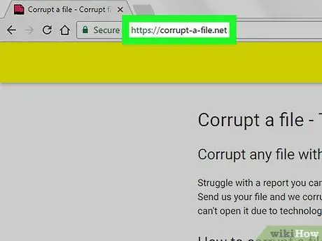 Corromper un archivo a propósito usando Corrupt a File. Net Paso 2