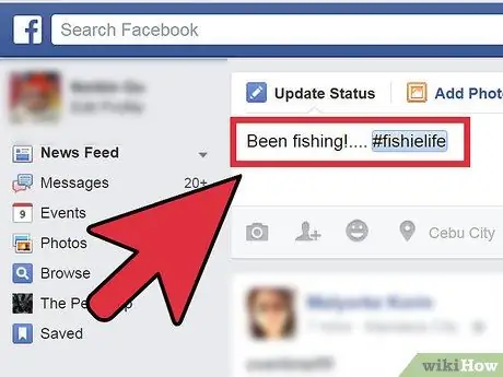Hashtags në Facebook Hapi 10